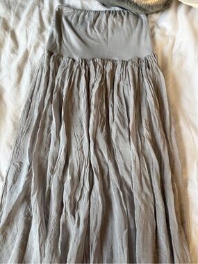 Lola Made in Italy Gray Convertible Strapless Maxi Dress / Skirt